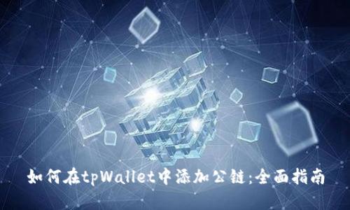 如何在tpWallet中添加公链:全面指南