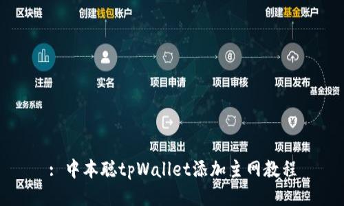 : 中本聪tpWallet添加主网教程