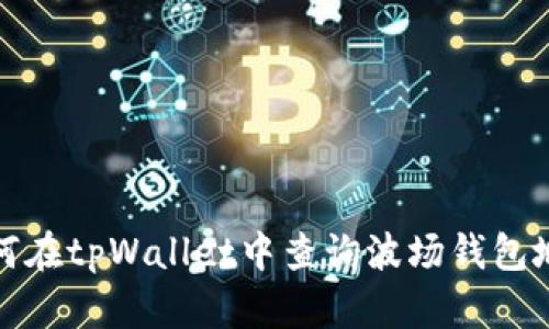 如何在tpWallet中查询波场钱包地址