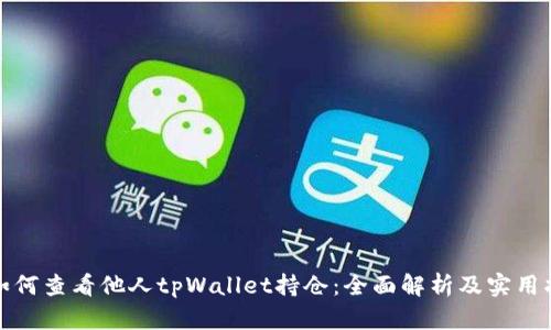 : 如何查看他人tpWallet持仓：全面解析及实用指南